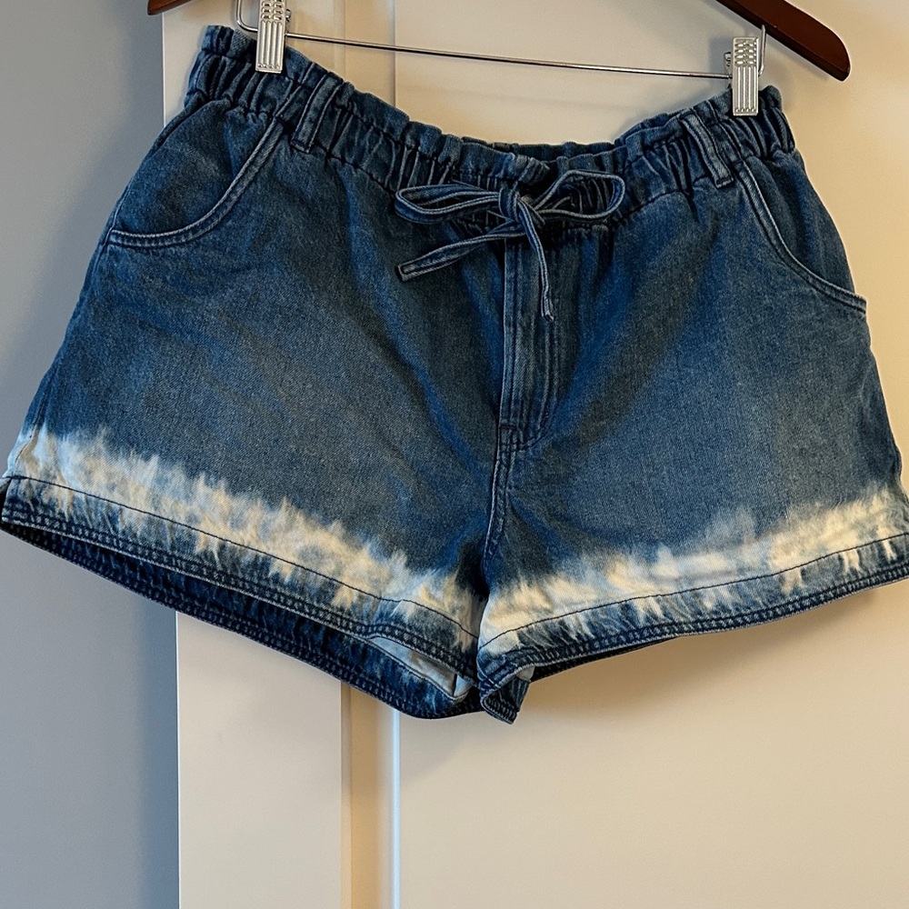 Denim Tie-Dye Women's Shorts